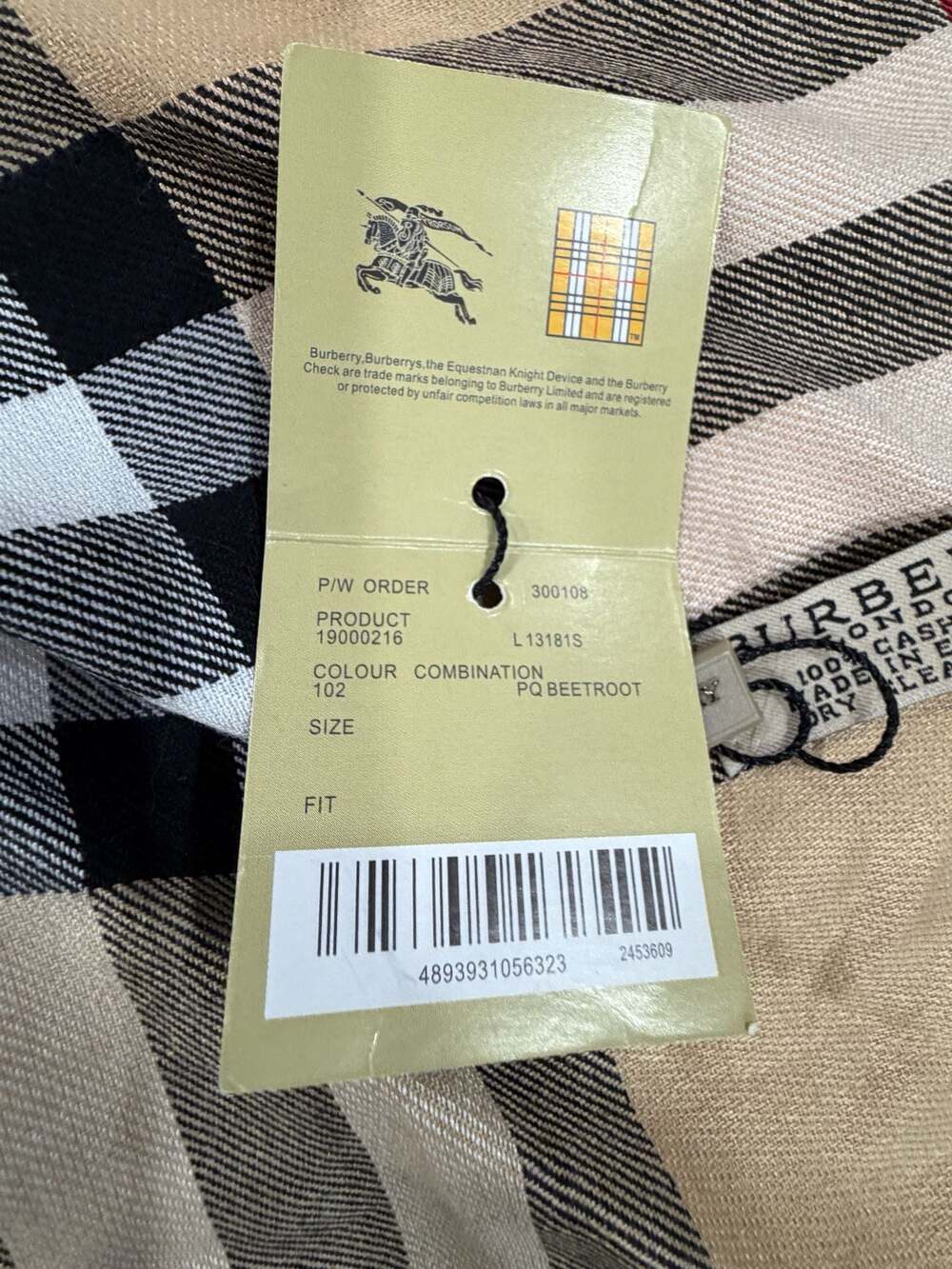 Burberry London 100% Cashmere Giant Check Scarf Made in England - Picture 13 of 16